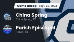 Recap: China Spring  vs. Parish Episcopal  2023