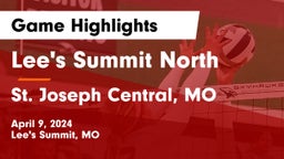 Lee's Summit North  vs St. Joseph Central, MO Game Highlights - April 9, 2024