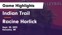 Indian Trail  vs Racine Horlick Game Highlights - Sept. 20, 2023