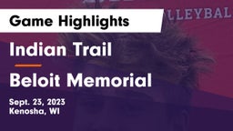 Indian Trail  vs Beloit Memorial  Game Highlights - Sept. 23, 2023