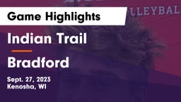 Indian Trail  vs Bradford  Game Highlights - Sept. 27, 2023