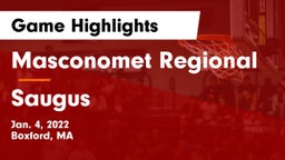 Masconomet Regional  vs Saugus  Game Highlights - Jan. 4, 2022