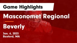 Masconomet Regional  vs Beverly  Game Highlights - Jan. 6, 2023