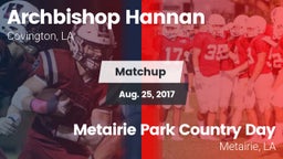 Matchup: Archbishop Hannan vs. Metairie Park Country Day  2017