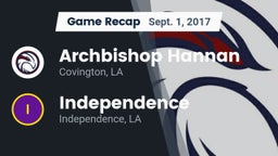 Recap: Archbishop Hannan  vs. Independence  2017