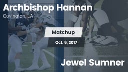 Matchup: Archbishop Hannan vs. Jewel Sumner  2017