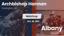 Matchup: Archbishop Hannan vs. Albany  2017