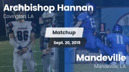 Matchup: Archbishop Hannan vs. Mandeville  2019