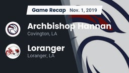 Recap: Archbishop Hannan  vs. Loranger  2019