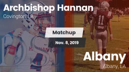 Matchup: Archbishop Hannan vs. Albany  2019