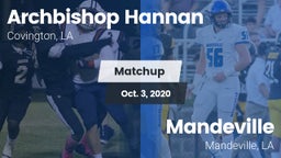 Matchup: Archbishop Hannan vs. Mandeville  2020