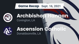 Recap: Archbishop Hannan  vs. Ascension Catholic  2021