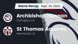 Recap: Archbishop Hannan  vs. St Thomas Aquinas 2022