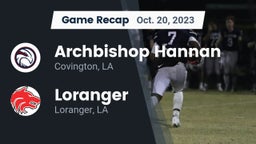 Recap: Archbishop Hannan  vs. Loranger  2023