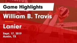 William B. Travis  vs Lanier  Game Highlights - Sept. 17, 2019