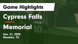Cypress Falls  vs Memorial  Game Highlights - Jan. 21, 2020
