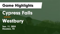 Cypress Falls  vs Westbury  Game Highlights - Jan. 11, 2024