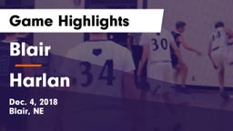Blair  vs Harlan  Game Highlights - Dec. 4, 2018