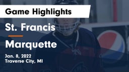 St. Francis  vs Marquette  Game Highlights - Jan. 8, 2022