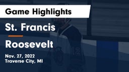 St. Francis  vs Roosevelt  Game Highlights - Nov. 27, 2022