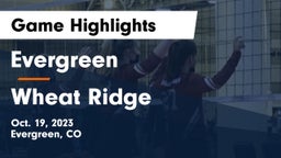 Evergreen  vs Wheat Ridge  Game Highlights - Oct. 19, 2023
