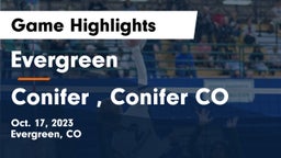 Evergreen  vs Conifer , Conifer CO Game Highlights - Oct. 17, 2023