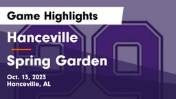 Hanceville  vs Spring Garden  Game Highlights - Oct. 13, 2023