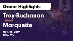 Troy-Buchanan  vs Marquette  Game Highlights - Nov. 26, 2019