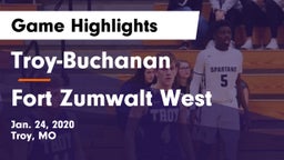 Troy-Buchanan  vs Fort Zumwalt West  Game Highlights - Jan. 24, 2020