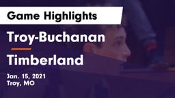 Troy-Buchanan  vs Timberland  Game Highlights - Jan. 15, 2021