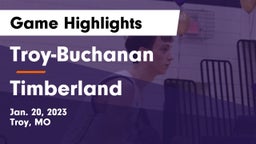 Troy-Buchanan  vs Timberland  Game Highlights - Jan. 20, 2023