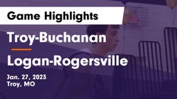 Troy-Buchanan  vs Logan-Rogersville  Game Highlights - Jan. 27, 2023