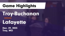 Troy-Buchanan  vs Lafayette  Game Highlights - Dec. 29, 2023