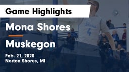 Mona Shores  vs Muskegon  Game Highlights - Feb. 21, 2020