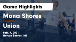 Mona Shores  vs Union  Game Highlights - Feb. 9, 2021