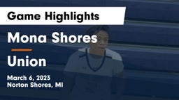 Mona Shores  vs Union  Game Highlights - March 6, 2023