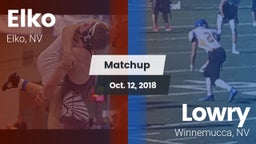 Matchup: Elko  vs. Lowry  2018
