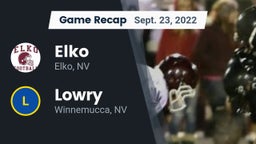Recap: Elko  vs. Lowry  2022