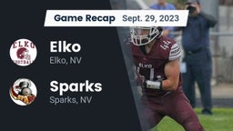 Recap: Elko  vs. Sparks  2023