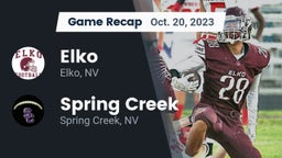 Recap: Elko  vs. Spring Creek  2023