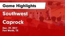 Southwest  vs Caprock Game Highlights - Dec. 29, 2017