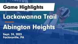 Lackawanna Trail  vs Abington Heights  Game Highlights - Sept. 24, 2023