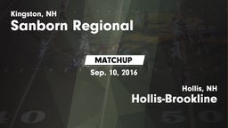 Matchup: Sanborn Regional vs. Hollis-Brookline  2016