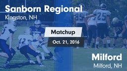Matchup: Sanborn Regional vs. Milford  2016
