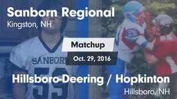 Matchup: Sanborn Regional vs. Hillsboro-Deering / Hopkinton  2016