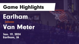 Earlham  vs Van Meter  Game Highlights - Jan. 19, 2024