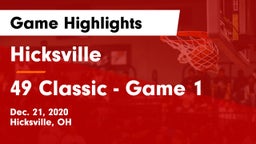 Hicksville  vs 49 Classic - Game 1 Game Highlights - Dec. 21, 2020