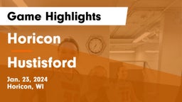 Horicon  vs Hustisford  Game Highlights - Jan. 23, 2024