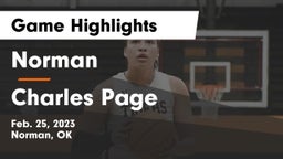 Norman  vs Charles Page  Game Highlights - Feb. 25, 2023
