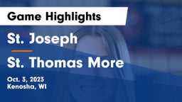 St. Joseph  vs St. Thomas More  Game Highlights - Oct. 3, 2023